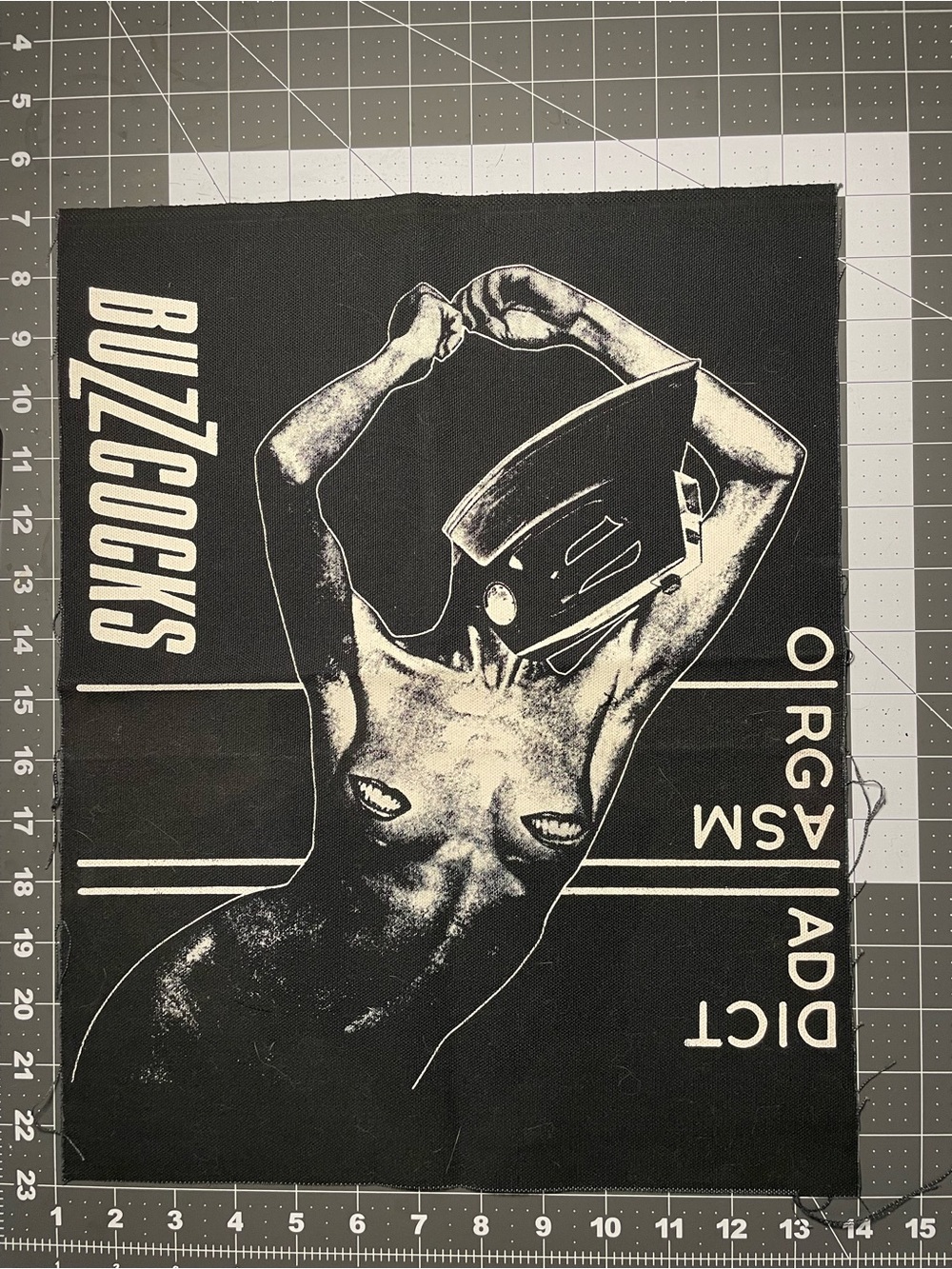 The buzzcocks canvas band back patch